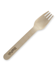 Biopak Wooden Fork 16cm 100 Pack x 1